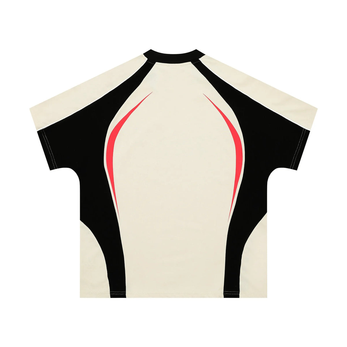 Men's loose black t-shirt with a colour matching letters print on the chest.