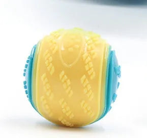6.5cm TPR dog training ball in multiple colour combinations including red-blue and luminous option