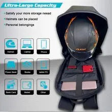 LED backpack with 48x48 full-colour screen, Iron Man design, waterproof material, 36x18x48cm