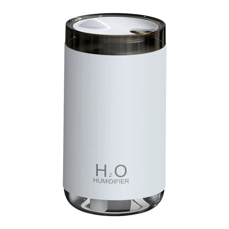 Jellyfish design USB humidifier with warm night light in white, pink or blue colours