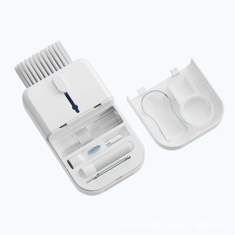 11 in 1 portable multifunctional electronic cleaning kit with storage box in blue colour