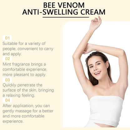 15g skin cream container with daily care formulation containing mint, bee poison, arnica, vitamin B6, and aloe extracts