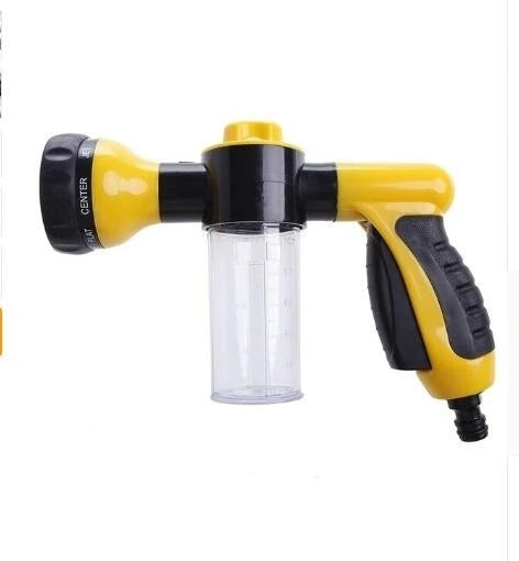 Premium high-pressure water gun with 8-in-1 adjustable nozzle for versatile household and automotive cleaning