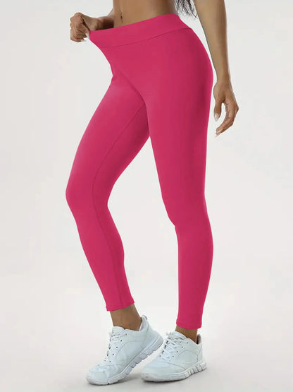 Women's high-waist yoga pants in various vibrant colors designed for comfort and style
