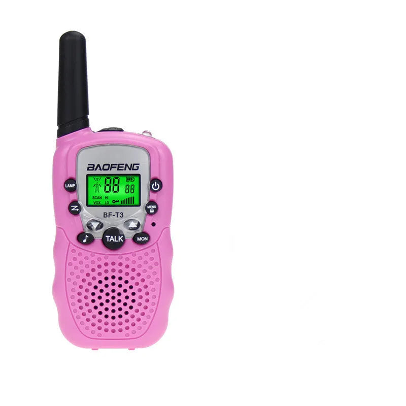 Children's walkie talkie handheld station in choice of five colours with 22 channels