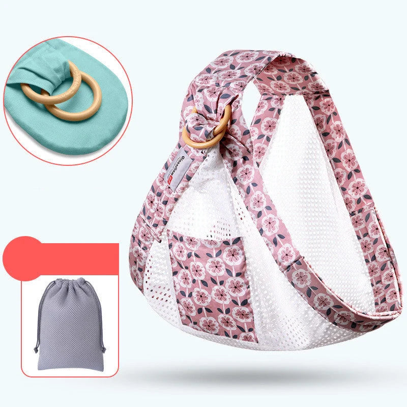 Adjustable baby wrap carrier sling in various colors for comfortable infant carrying