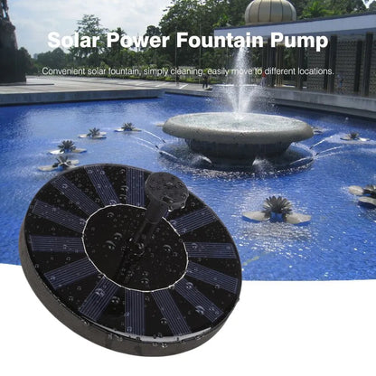 16cm circular solar fountain pump for garden water features