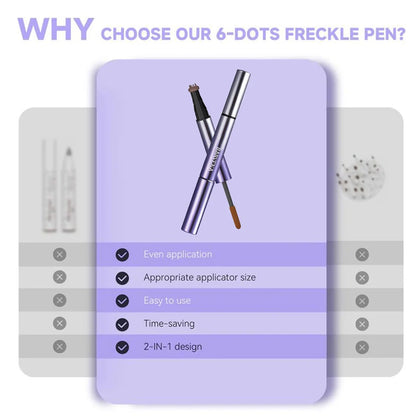 Double-headed eyebrow cream pen showing fine tip and angled tip with brown and black shades