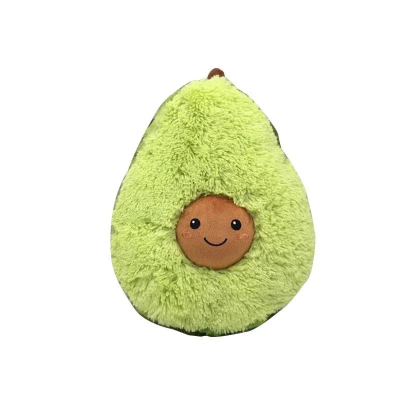 Cosy and plush avocado-shaped cushion in various sizes, providing soft comfort and relaxation for the home