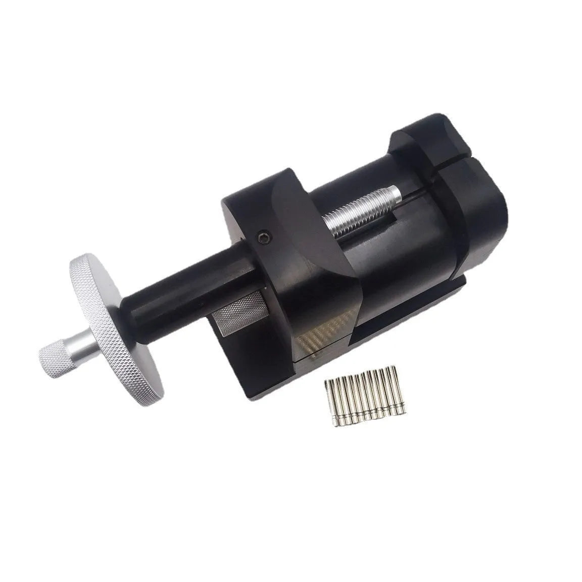 Alloy steel watch strap pin removal tool with compact dimensions for watch repair