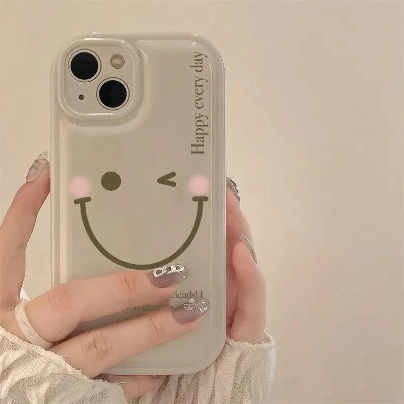 Mint green TPU iPhone case with optional matching chain on a phone