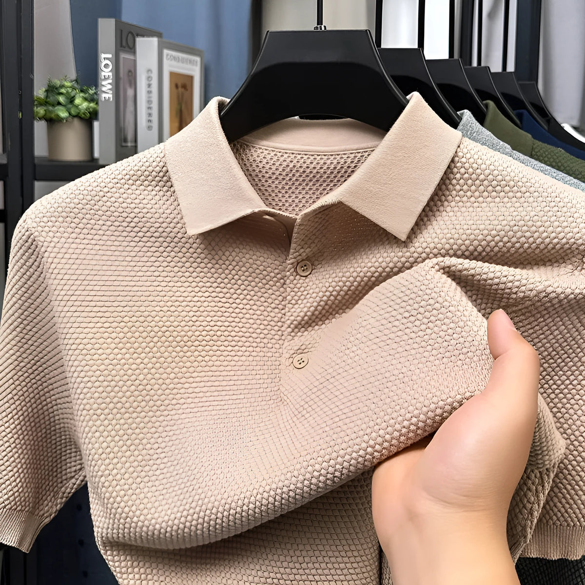 Loose fitting pure cotton short sleeve pullover in grey colour showing casual design
