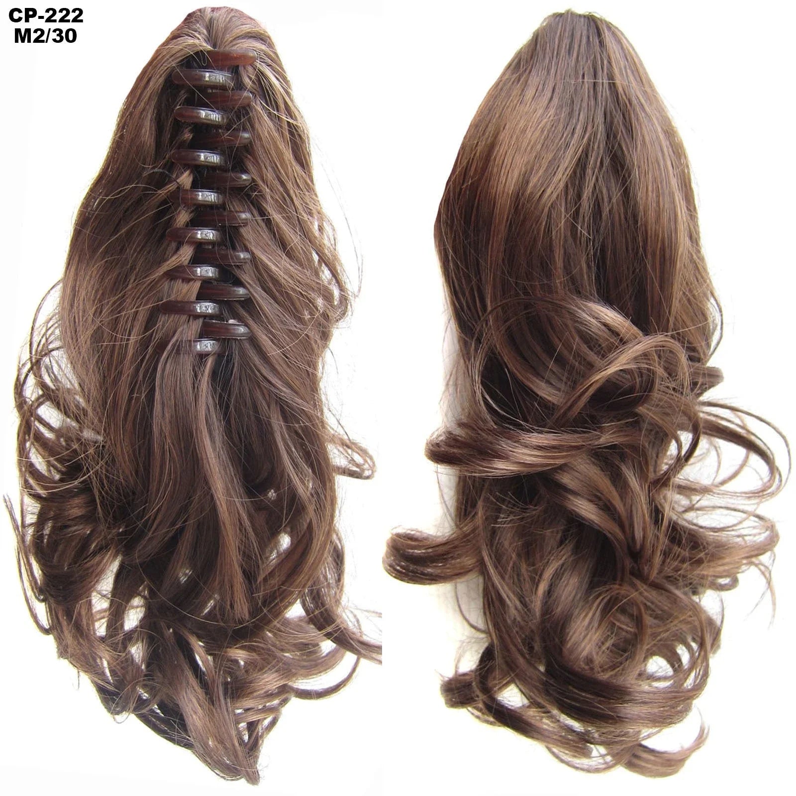 Stylish ponytail hair extension with natural-looking waves for a glamorous hairstyle