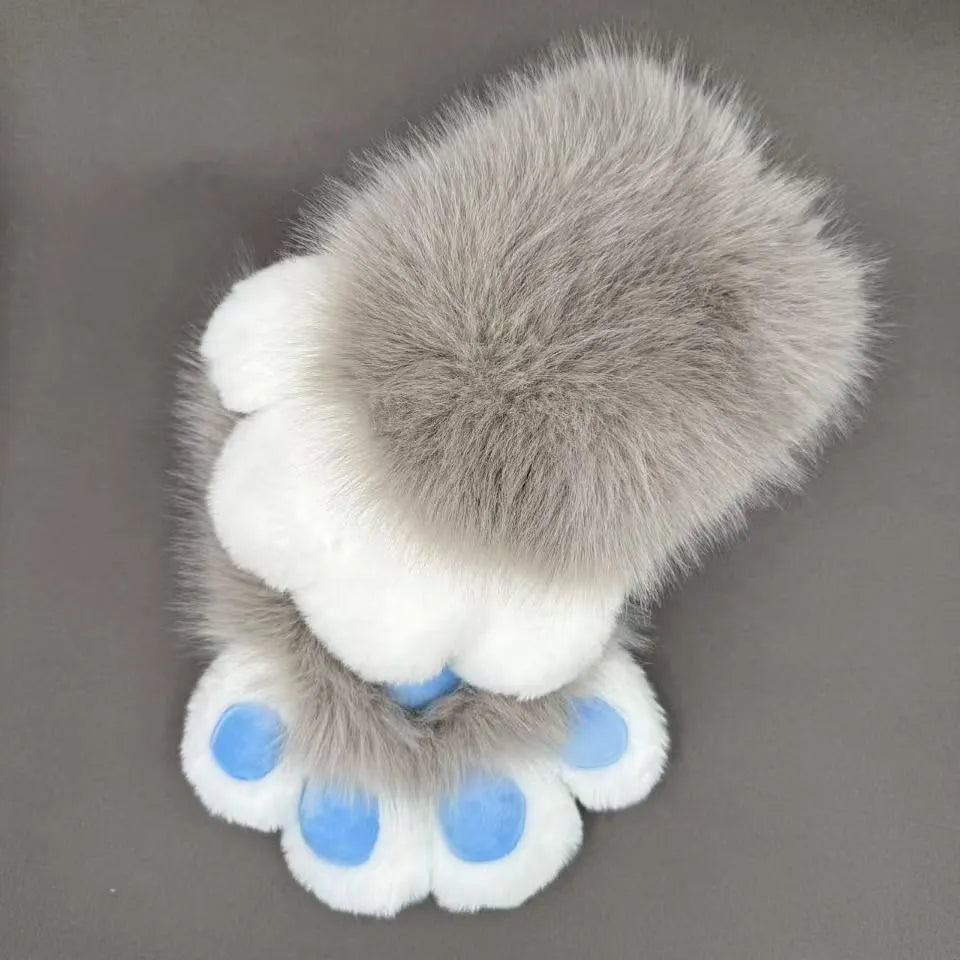 Colourful animal claw cosplay gloves in free size with nylon material and 11 colour options