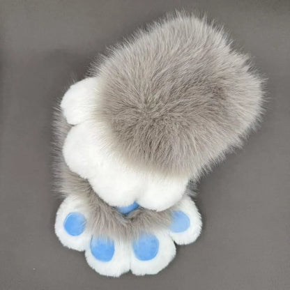 Colourful animal claw cosplay gloves in free size with nylon material and 11 colour options