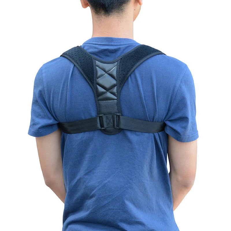 Children's medical posture corrector with reinforced nylon and PU leather for durable support