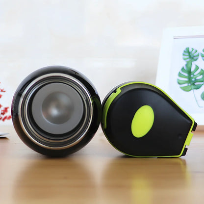 Stainless steel sport thermos water bottle with 500ml capacity and leakproof lid