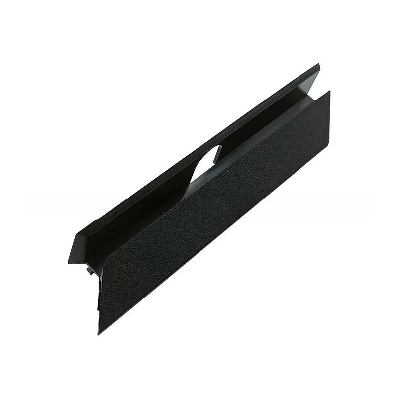 Black PS4 Pro hard drive bottom cover replacement part, showing clip details and ABS plastic construction.