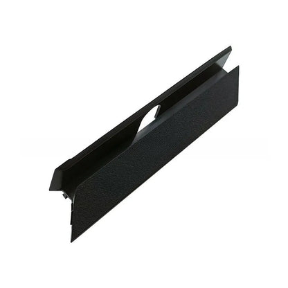 Black PS4 Pro hard drive bottom cover replacement part, showing clip details and ABS plastic construction.