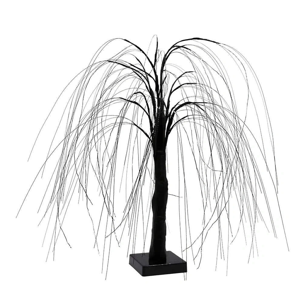 Copper wire decorative night light with 192 LEDs arranged in flexible 500mm tall display with warm white illumination
