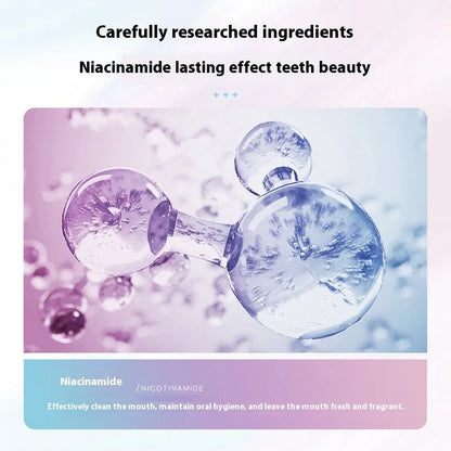 Nicotinamide dazzling white toothpaste 100g tube for adult oral cleaning