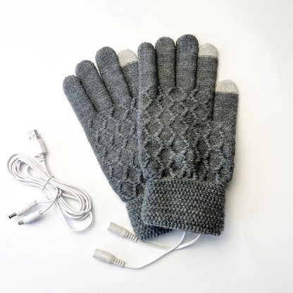 Breathable 5V USB heated gloves in various colors for winter sports