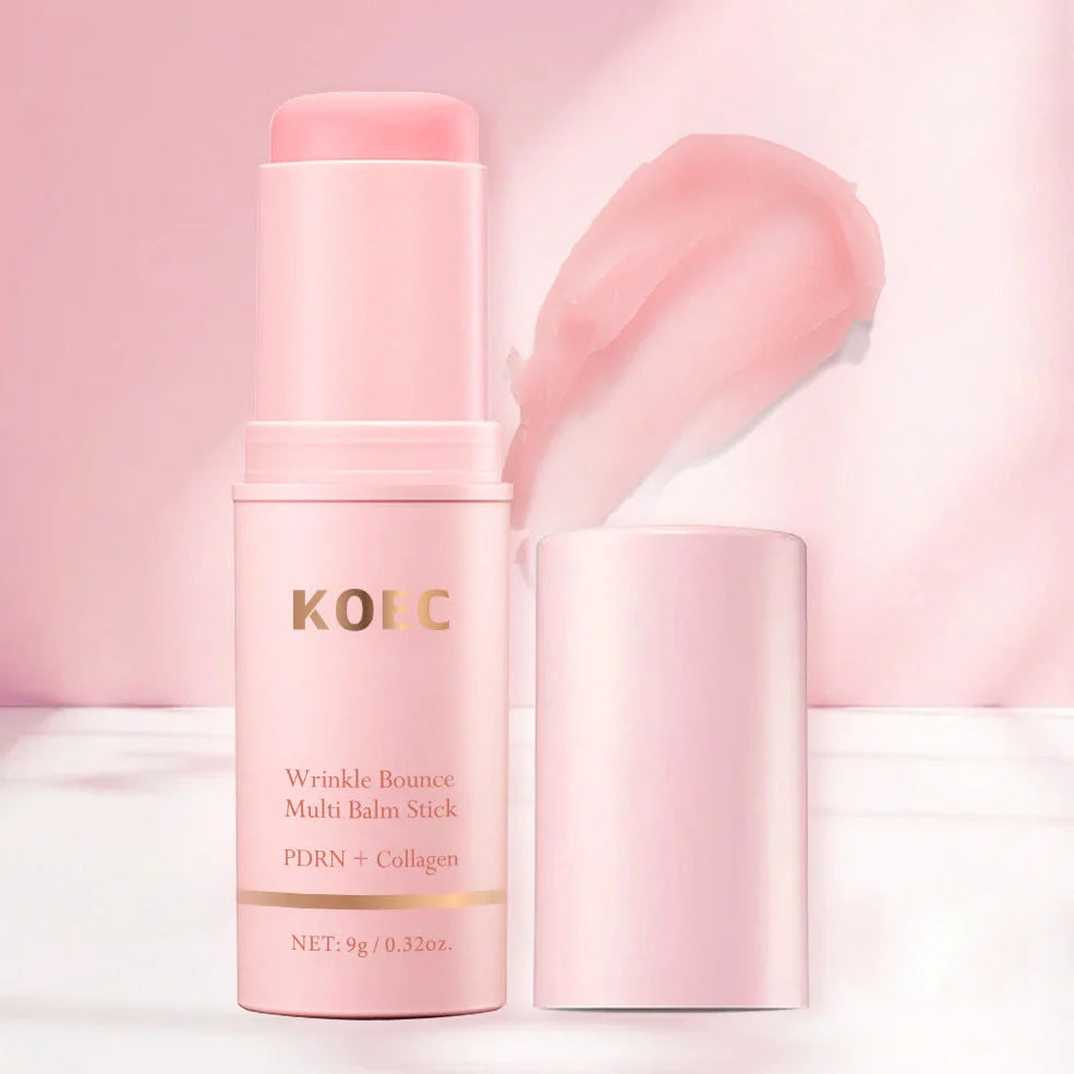 KOEC Pink Moisturising Essence Stick 9g showing stick format for direct facial application
