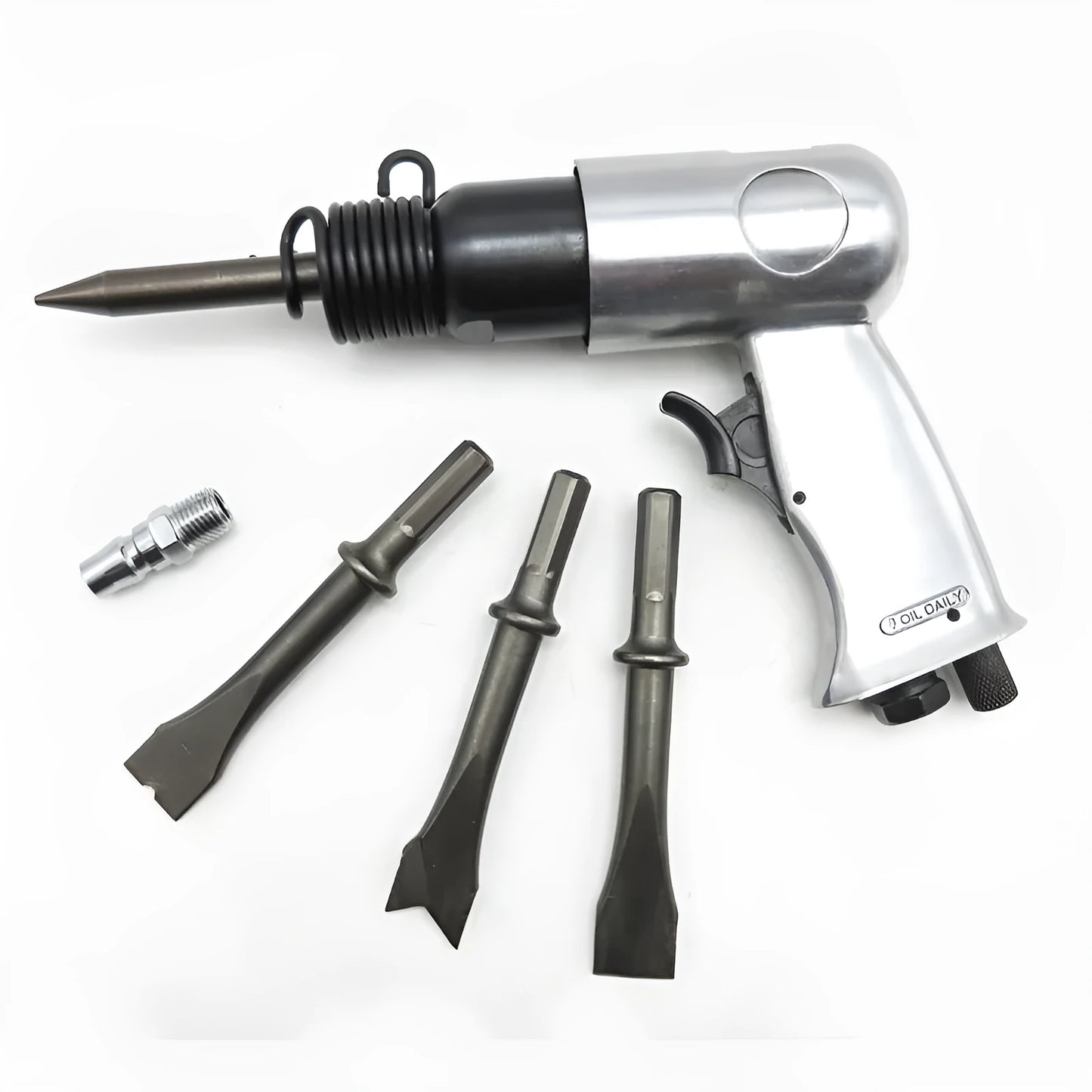 150mm pneumatic air hammer tool with hexagonal and round handle options for rust removal applications