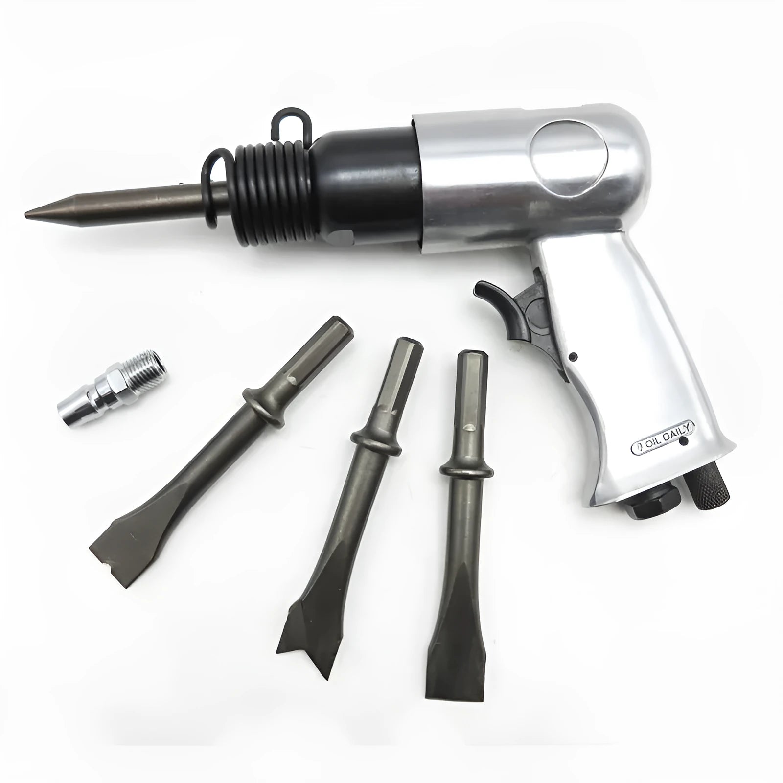 150mm pneumatic air hammer tool with hexagonal and round handle options for rust removal applications