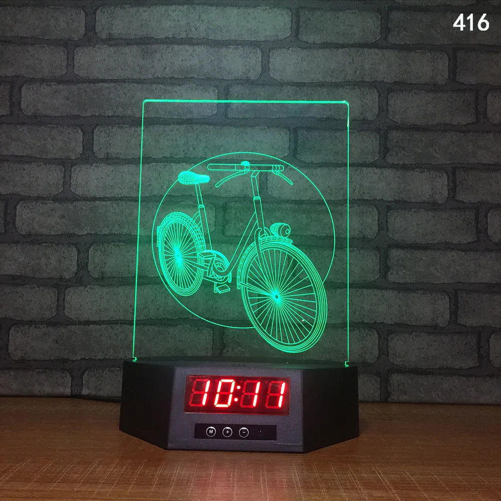 Glowing 3D dolphin LED night light with wireless charging base and remote control on bedside table