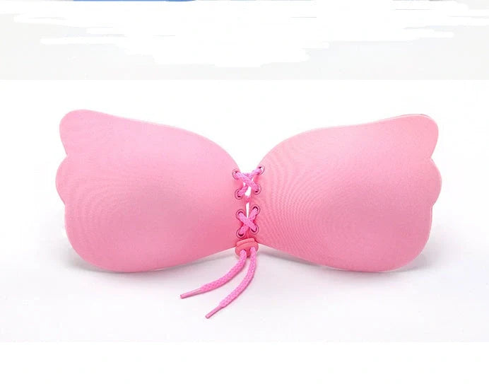 Self-adhesive silicone strapless push-up bra in various colors