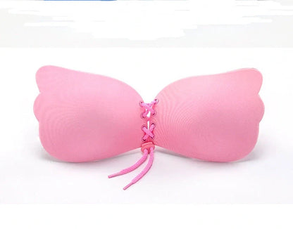 Self-adhesive silicone strapless push-up bra in various colors