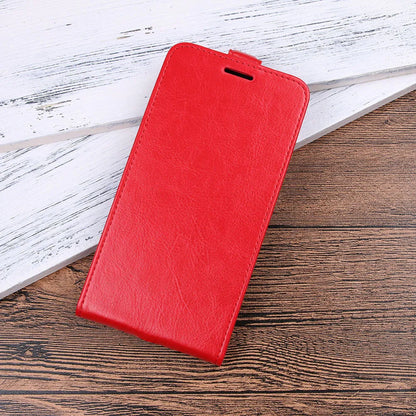 Honor 7X leather wallet phone case in crazy horse pattern with card slots