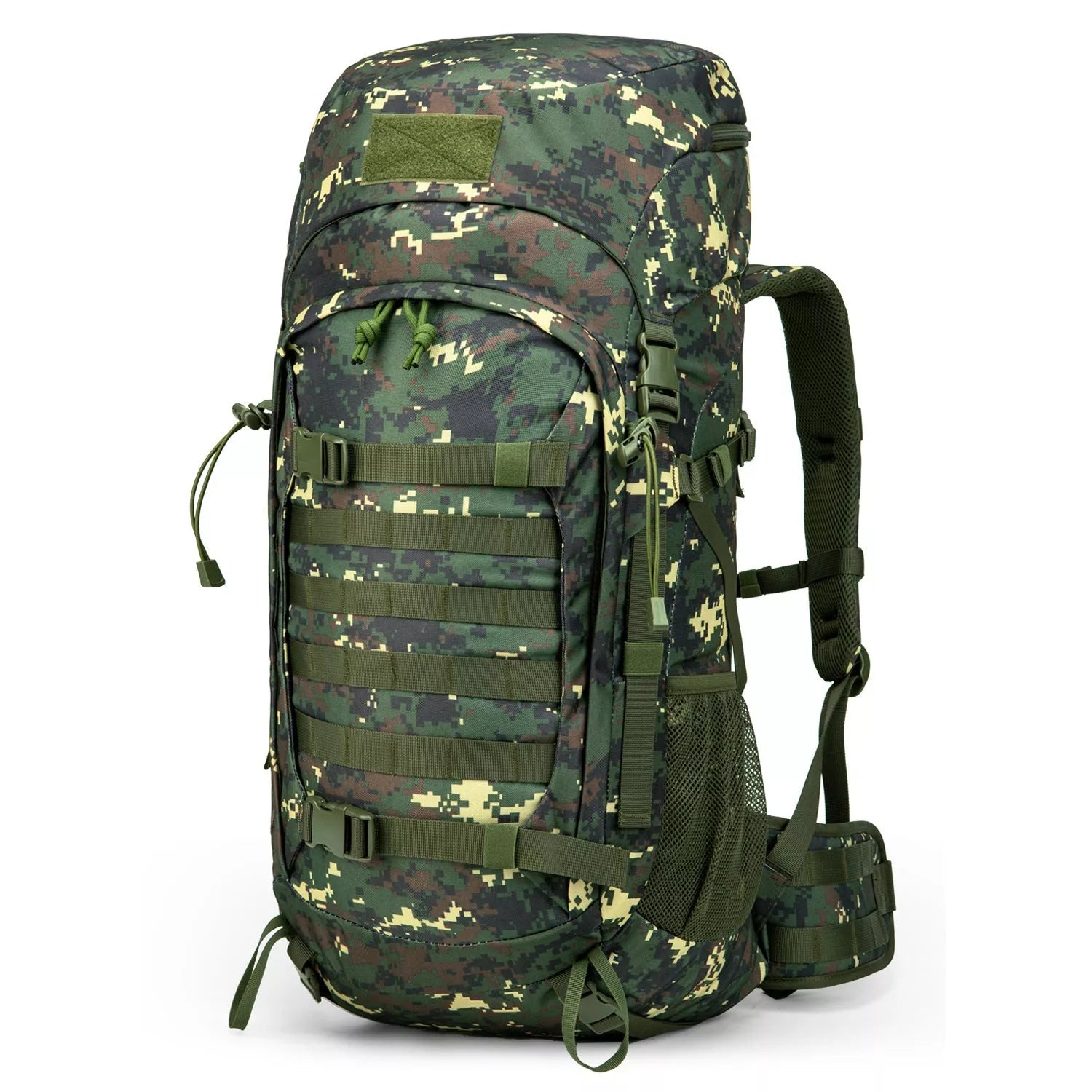Outdoor sports large capacity backpack in khaki, army green, camouflage, and black