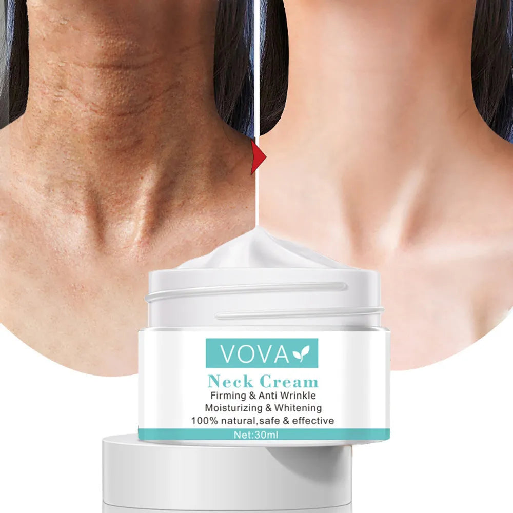 30ML white neck cream container for face and décolletage moisturising skincare