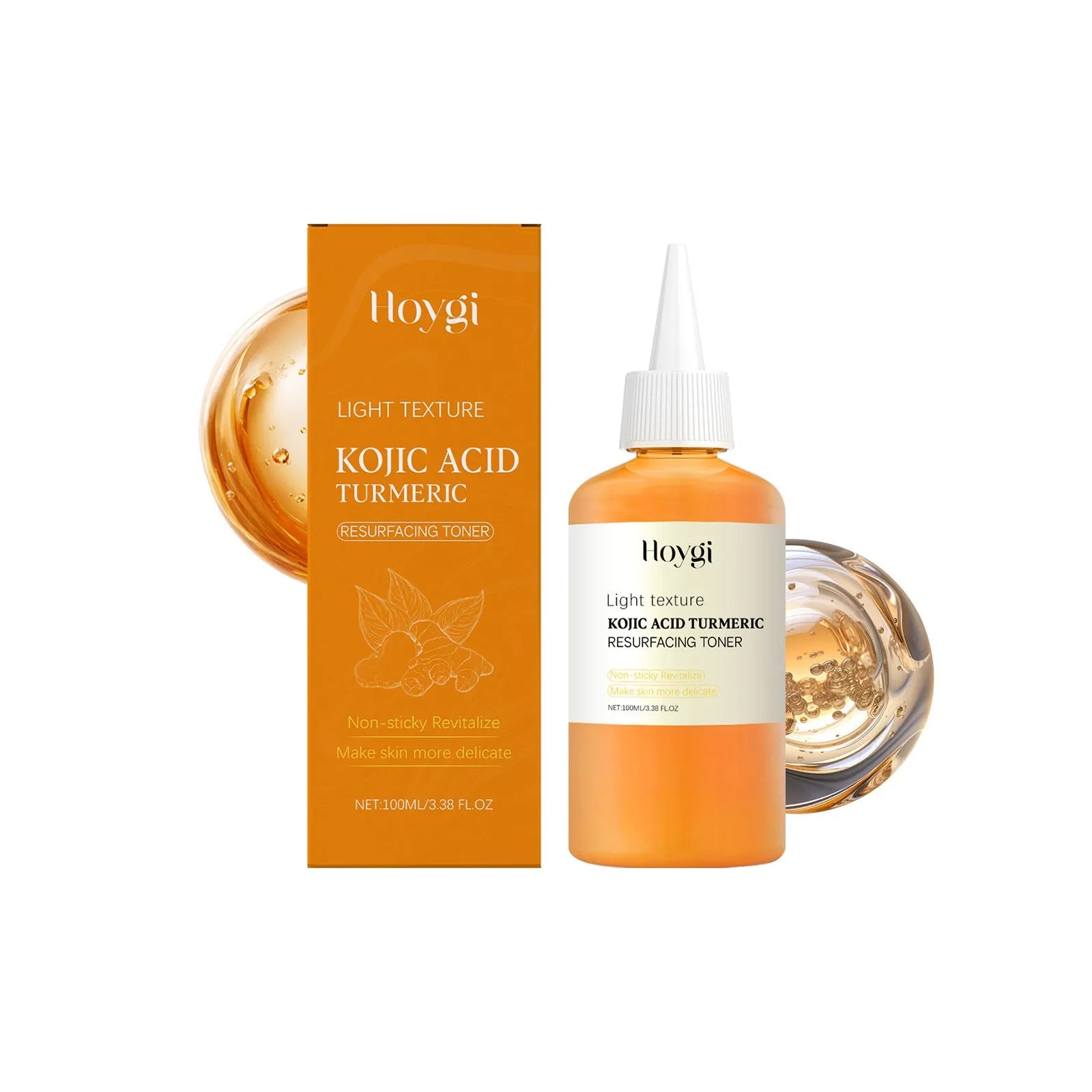 Turmeric moisturizing water 100ml bottle with non-oily formula for facial skincare
