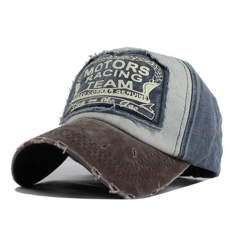 Cotton Baseball Hip Hop Cap with extended visor in vibrant colours