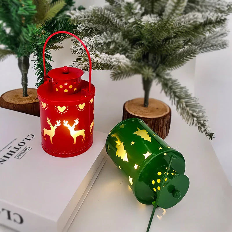 Enchanting LED candle lights with a Nordic-inspired design, creating a warm, festive ambiance for your holiday decor