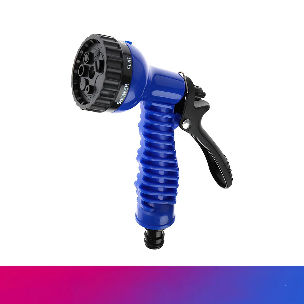 Garden telescopic hose sprinkler with ABS plastic gun head and adjustable water pressure control