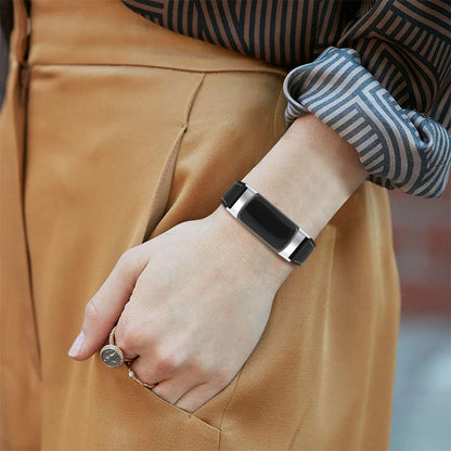 Genuine leather strap for Fitbit charge5/6 smartwatch adjustable 5.5-8.1 inches 16 colours