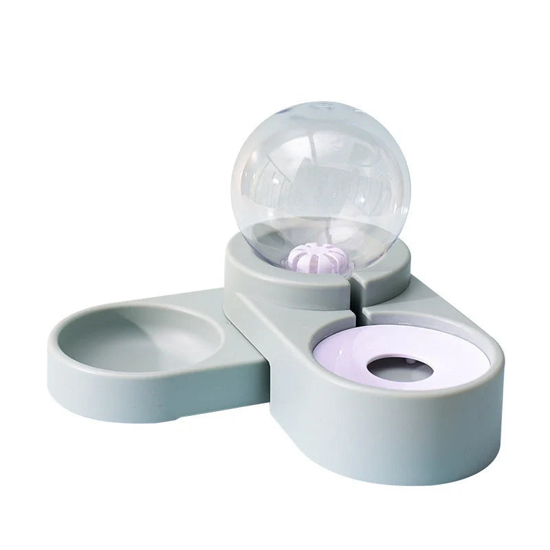Automatic nonelectric water dispenser for cats and dogs with 1.8L capacity and bowl