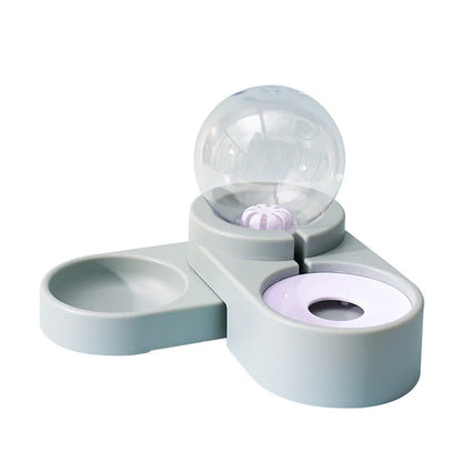 Automatic nonelectric water dispenser for cats and dogs with 1.8L capacity and bowl