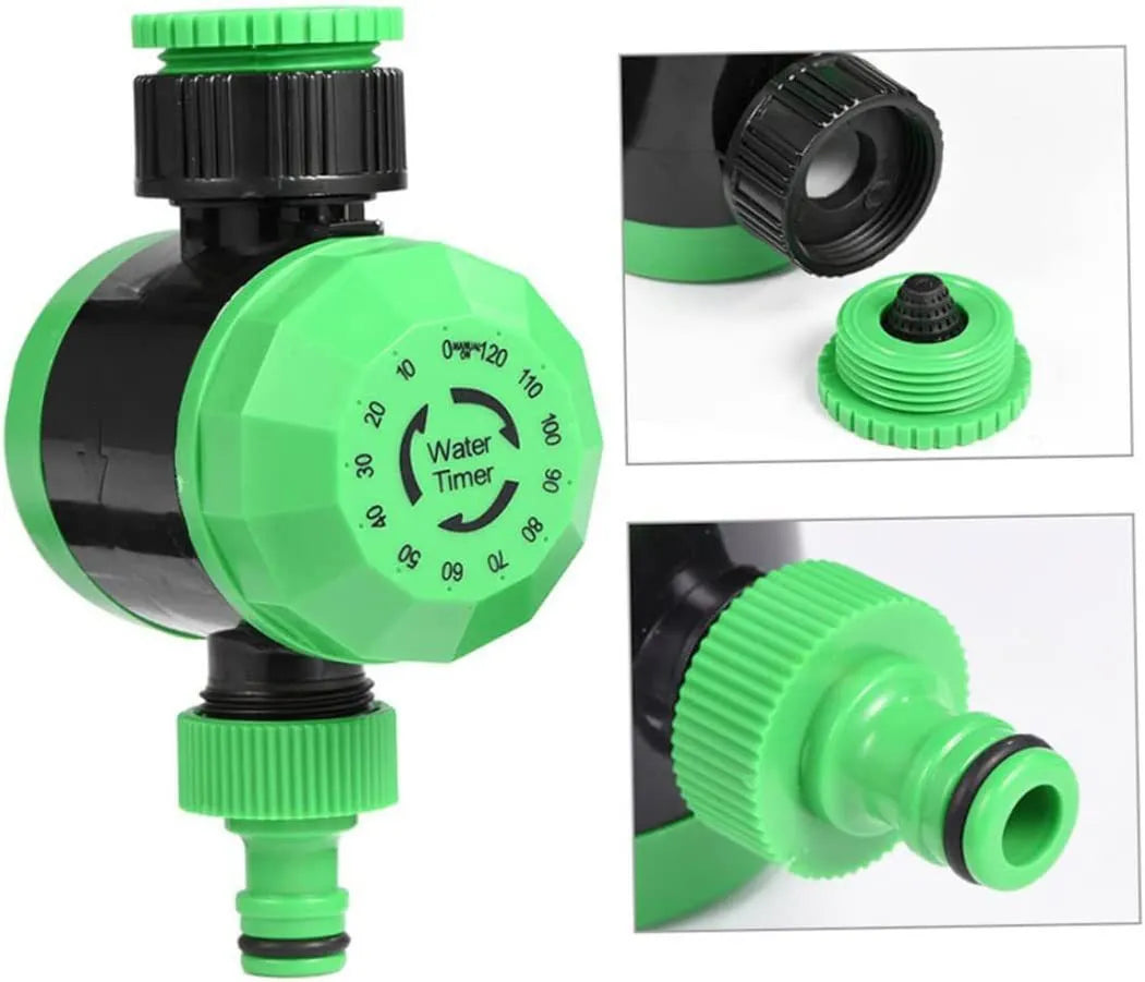 140mm plastic mechanical garden water timer with 120-minute automatic shut-off for faucet or sprinkler use