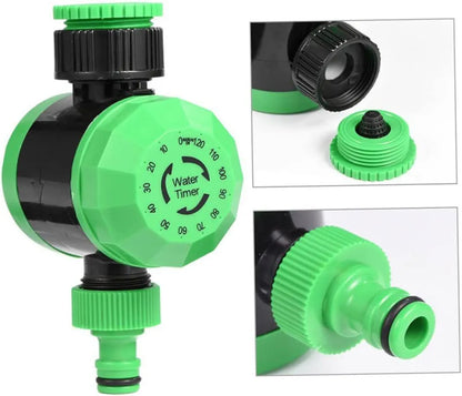 140mm plastic mechanical garden water timer with 120-minute automatic shut-off for faucet or sprinkler use