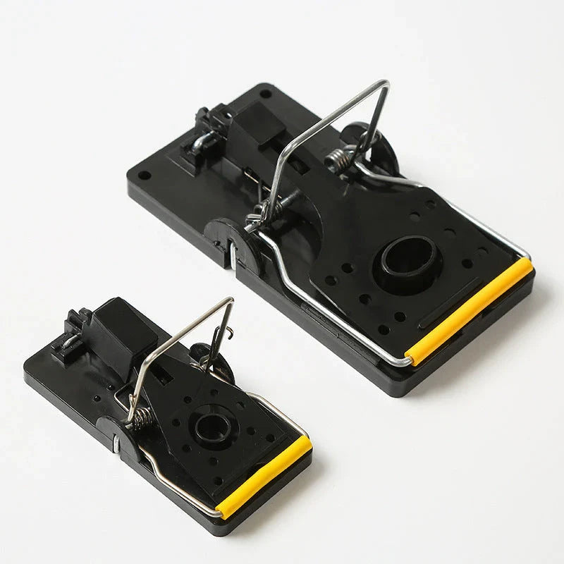 Reusable mouse traps with powerful spring mechanism for effective, humane rodent control in the home