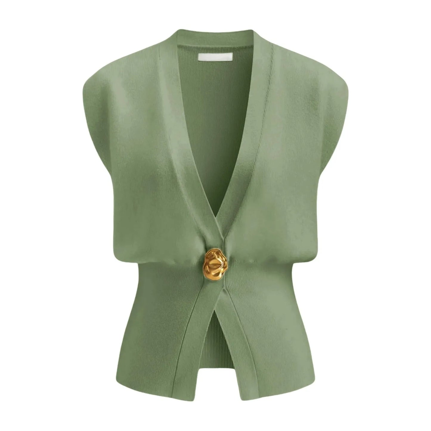 Women's loose fit V-neck button cardigan in a knitted polyester fabric, shown in a range of colours.
