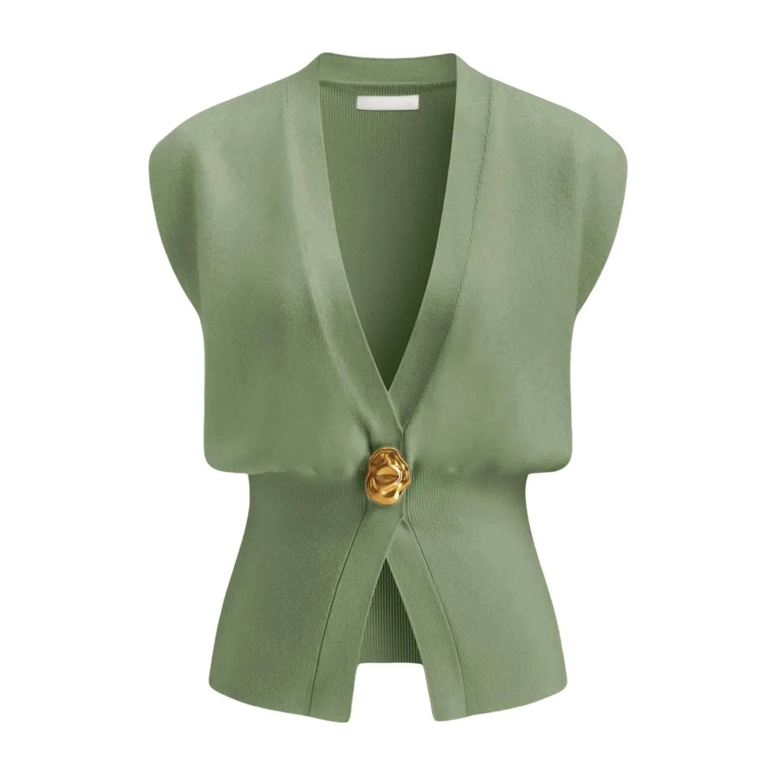 Women's loose fit V-neck button cardigan in a knitted polyester fabric, shown in a range of colours.