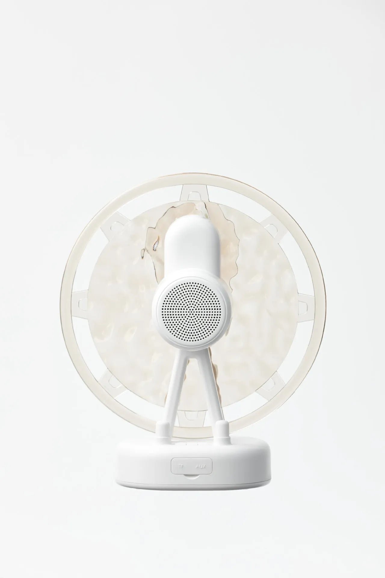 White Ferris wheel Bluetooth speaker with colourful water ripple atmosphere lighting effects