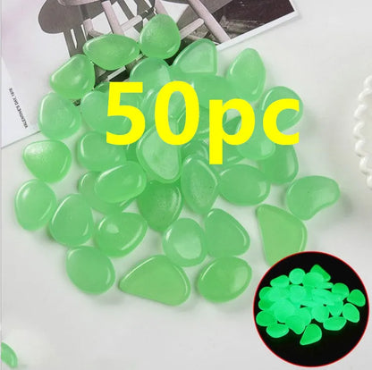 Qiming fluorescent luminous stones in mixed colours for aquarium and garden decoration