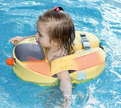 Duckling Underarm Swimming Ring for toddlers in yellow with airtight design